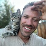 Falk Hentschel Instagram – This guy came by for a photoshoot on the ranch. I feel like he kinda mimicked my expression/vibe for each pic. He tries to hang out on my shoulder whenever i sit down anywhere. Lovely company. Minus the claws in my back as he takes his seat.😃