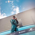 Fernando Alonso Instagram - Thanks for the champagne Miami 🍾. Great car and strategy. 4th podium of the season. We are @astonmartinf1 🟢🟢🟢🟢. #f1 #miami #astonMartin