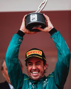 Fernando Alonso Instagram - There’s podiums, and then there’s the #MonacoGP podium. 💚 What a moment! #F1