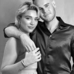 Florence Pugh Instagram - I’ve been locked to this boy for 15 years of friendship, it only feels appropriate to connect ourselves with something as special as this @tiffanyandco bracelet. In honour of what this was designed for, we’re locked with the best kind of love. #tiffanyandco #lockwithlove #tiffanypartner Thank you @babskymakeup for not only taking the time to do my face but also taking the beautiful pictures. Theo and I I’m sure will be framing and hanging above the mantelpiece. Duh.