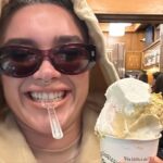 Florence Pugh Instagram - When working in Rome it is absolutely crucial to eat Gelato, pasta, tiramisu, Nutella on a spoon, Aperol, olives, carbonara and cheeeeeeeeese. All on a days work.