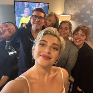Florence Pugh Instagram - We saw @jimmykimmel! 
Thanks for having us. And to all the crew, audience and band members that welcomed us yesterday- it’s always such a pleasure and THANK YOU for making it special. 
#jimmykimmel 
#ABC
@jimmykimmellive 
@dunemovie