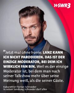 Florian Schroeder Instagram - Wenn der Moderator auch gleichzeitig Stargast ist. 😅 👉 Mehr für Fans der gepflegten Satire gibt's bei „Schroeder darf alles“ in der @ardmediathek! . . . @schroeder_live #Satire #Comedy #FlorianSchroeder #MarkusLanz #Lanz #Meinung