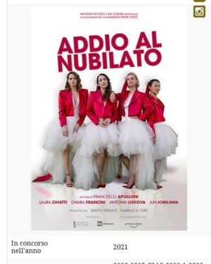 Francesco Apolloni Instagram - Magic è #addioalnubilato  la nostra giovanissima  @gretaaelizabeth  è in concorso per la miglior canzone originale per il @premidavid non c è cosa più bella che sostenere e supportare giovani talenti @startalentiofficial 🙏 @minerva_pictures @gianlucacurti1 @laurachiatti82 @junichikawaofficial @chiarafrancini @antoniafotaras @emmamatildalio @beatricebartoni @antonia_liskova_official @c.signorini @thegirlwithalmondeyes @noemi.dambrosi @_robertomariani @alessandromolinaribig @ginevrapolverelli @giuliopietromarchi @matilde_ptm @rai_cinema @primevideoit