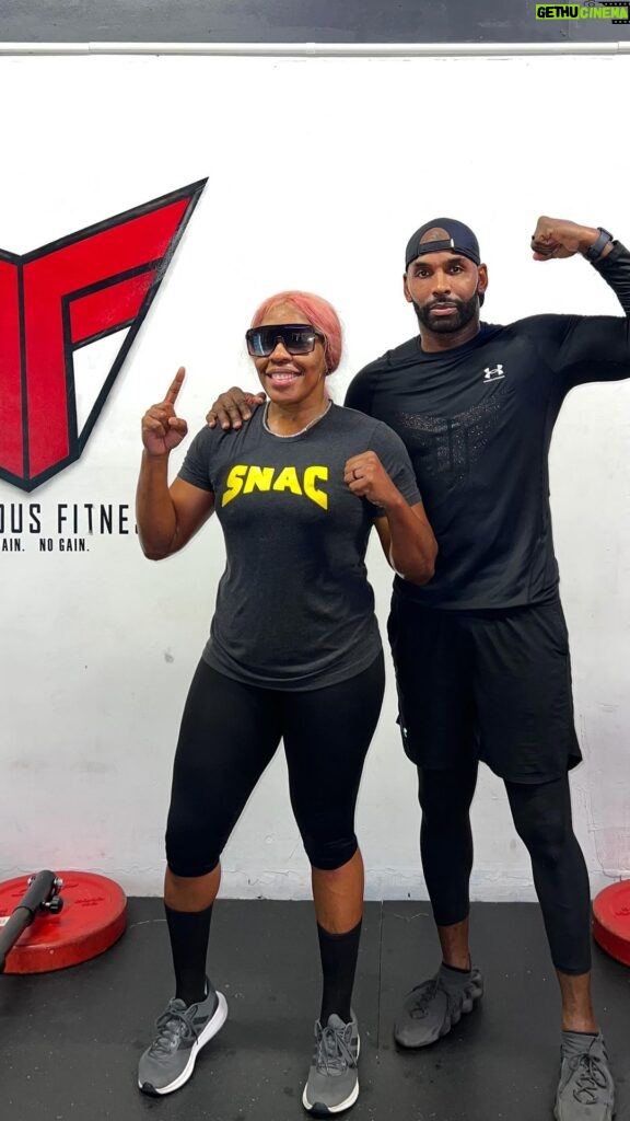 Franchon Crews Dezurn Instagram - It Takes Grinding To Be A King 👸🏾🏆🥊 Happy To Welcome @ferociouslyfit2 Back To Team Crews-Dezurn! We Worked Together For #Undisputed So No Stranger To Hard Work. High Energy, Knowledgeable & Motivational Always Bringing The Positive Vibes. Day 1 In The Books And Soon The Belt Around My Toned Waist 🙌🏾✨ Powered By @snacsystem
