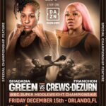 Franchon Crews Dezurn Instagram – Work Getting Done 12/15 Orlando, Fl 
🎟 Tickets On Sale Now 🎟
WILL SELL OUT
Link In Bio

@thehhdiva
@jakepaul 
@mostvaluablepromotions 
@wbcboxing 🔰 👑 
@daznboxing

#PaulAugust #CrewsDezurnGreen #GreenCrewsDezurn Orlando, Florida