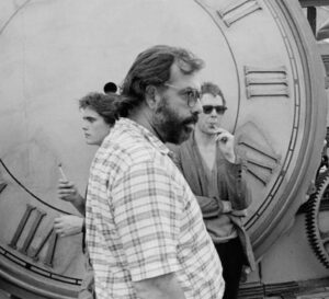Francis Ford Coppola Instagram - This photo is of me trying to control TIME.

In my films, I’ve always been curious about TIME. In Rumblefish it was a central theme, but in my own life as well, I realized that I am ruled by something which is unreliable, interpretable and not at all as constant as it pretends to be. And perhaps doesn’t even exist. In my childhood, I realized it goes fast when you're enjoying things (summer vacation) and slow when you are suffering. Once waking up in the past with an unforgettable young lady, I wished to STOP TIME, and I think I did. That memory became for me the experience and focus of @megalopolisfilm , leading to realization that all Artists control time. The earliest painters STOP time (Goethe said “Architecture is frozen music”), dancers combine Time with Space; and musicians rhythmize it. So I’ve concluded and vow “I will not let TIME have dominion over my thoughts!” Frankly I don’t believe time exists, only duration, which for a while in various drafts I named my heroine, Durèe.