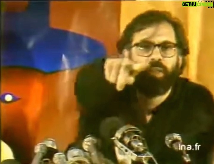Francis Ford Coppola Instagram - A press conference about “Apocalypse Now” at the Cannes Film Festival in 1979. I was pretty nervous and excited to be at Cannes after years of put downs of the film, calling it “Apocalypse When”…