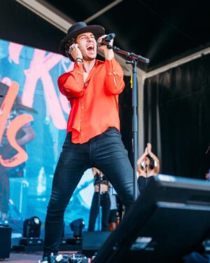 Francisco Fernández Instagram - @theredbeds at @rockinriolisboa  yesterday! 🤠
#superbockdigitalstage