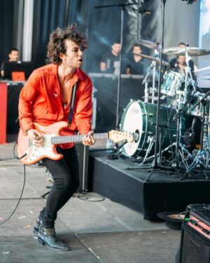 Francisco Fernández Instagram - @theredbeds at @rockinriolisboa  yesterday! 🤠
#superbockdigitalstage