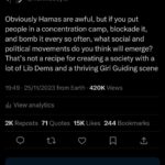 Frankie Boyle Instagram - Let’s all remember that the phrase humanitarian pause is bullshit and anyone not calling for a ceasefire is engaged in a staggering act of nihilism.