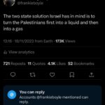 Frankie Boyle Instagram - Whatever kind of voice or platform you have please use it to call for a ceasefire, and a settlement that will end the illegal blockade and occupation of Gaza.