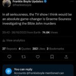 Frankie Boyle Instagram - The Book of John: A Detective Souness Mystery