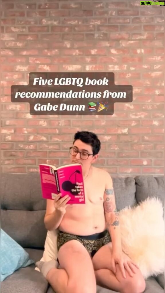 Gabe Dunn Instagram - What? You don’t lounge sexily while reading queer books in your RodeoHs? #ad