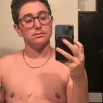 Gabe Dunn Instagram - Happy no-tit a versary to me! My chest is one year older one year wiser. If you wanna get me a gift, donate 1 dollar to my trans love story movie at the links in my bio! I am serious! And if you have any top surgery questions, I’m an open book. Also thank god for squeeze applesauce packets.