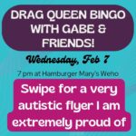 Gabe Dunn Instagram - Reserve your spot and reward the greatest neurodivergent flyer ever made. @hamburgermarysweho Prizes from @21seeds, @isacamillebriones, @missmanhattanny, @allisonraskin, Star Trek, Goosebumps, @yourewrongaboutpod and more!! Plus, confirmed hotties are attending. West Hollywood, California