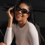 Gabrielle Union Instagram - Someone told me it’s Versace not Versachee… 😘 So proud of you @dwyanewade, thank you @donatella_versace #VersaceEyewear
