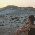 Gaia Weiss Instagram - The best way I could think of entering this new chapter in my life. Meditating in the desert I was contemplating a field of possible. The desert is abrupt, arid, the little stones cut into your skin, it's hot. You sit in discomfort. Yet so much peace, beauty and magic. The return to the earth, to the land, the foundation. Last night a bird was playing with the wind, tellement de poésie. Thank you to everyone who sent me beautiful blessings for this new year. I'm so grateful to have you ❤️ Negev Desert, Israel