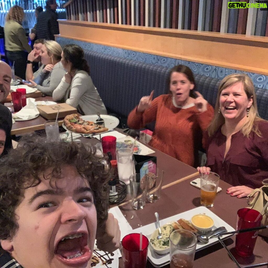 Gaten Matarazzo Instagram - Happy birthday to the best mama ever. TRIVIA CHAMPIONS OF 2020!!!! Team A.V. Club takes 1st place! @therealcalebmclaughlin was here too but he left before we took the title. Couldn’t have done it without you bud! But again, happy birthday mama. You’re not only the reason I get to be alive but also the reason I get to do what I love. Love you so much and I hope it was the best day for you. Also happy birthday to her twin brother Dave in Michigan. Miss you so much dude. Love you both and happy birthday!