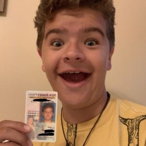 Gaten Matarazzo Instagram - Did it! Also yes I reposted with my info blocked out because I’m stupid and didn’t do it before👍