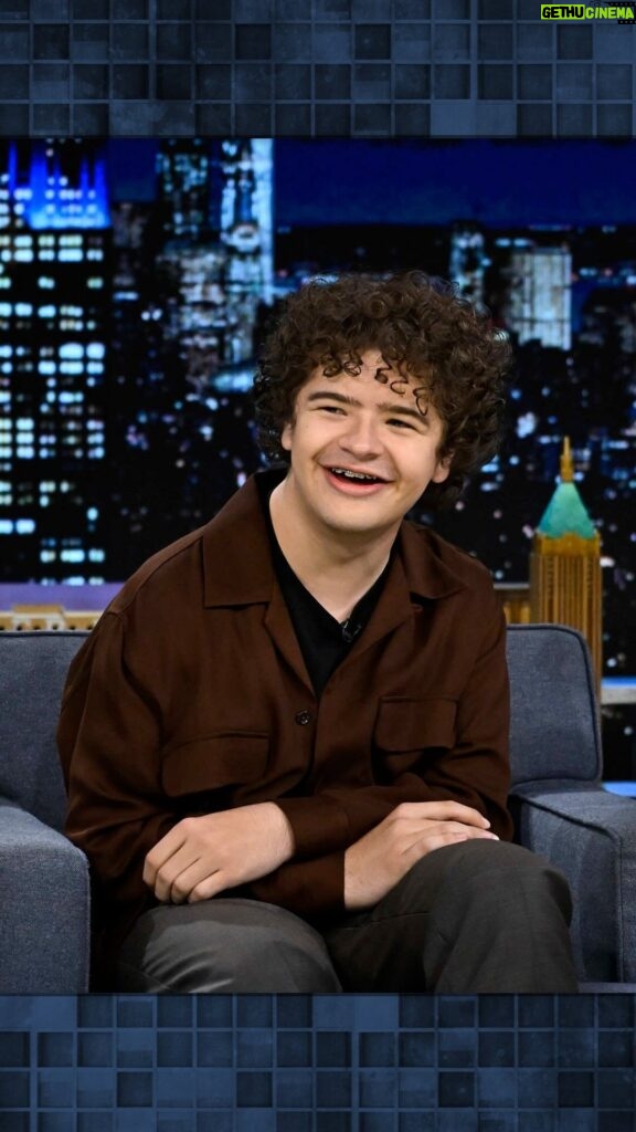 Gaten Matarazzo Instagram - @gatenm123 responds to “Running Up That Hill” being the new “Never Ending Story”. #FallonTonight The Tonight Show Starring Jimmy Fallon