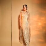 Gauahar Khan Instagram - Golden Gal !!! #forever @kamaalicouture @gehnajewellers1 @devs213 @krutikaa_sharma @shreyansdungarwal Mumbai, Maharashtra
