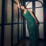 Gauahar Khan Instagram - Emerald girl Forever !! #jhalakdikhlajaa11 #week10 @sonytvofficial Outfit: @gunikamehraofficial Choker: @razwada.jewels Ring: @razwada.jewels Styling : @devs213 assisted by @krutikaa_sharma Click : @mohitvaru Hair : @vinitasawant_hairstylist Mumbai, Maharashtra