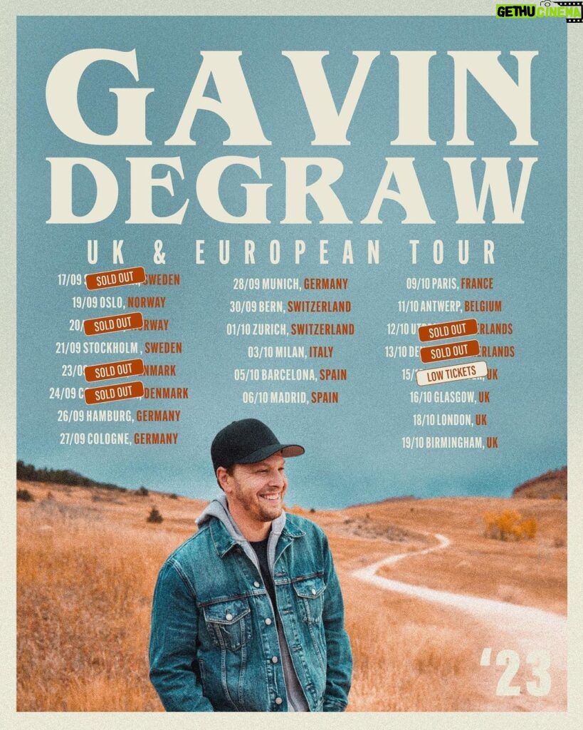 Gavin DeGraw Instagram - Low ticket warning for Manchester.⚠ Can't say I didn’t warn you! 🎟: GavinDeGraw.com