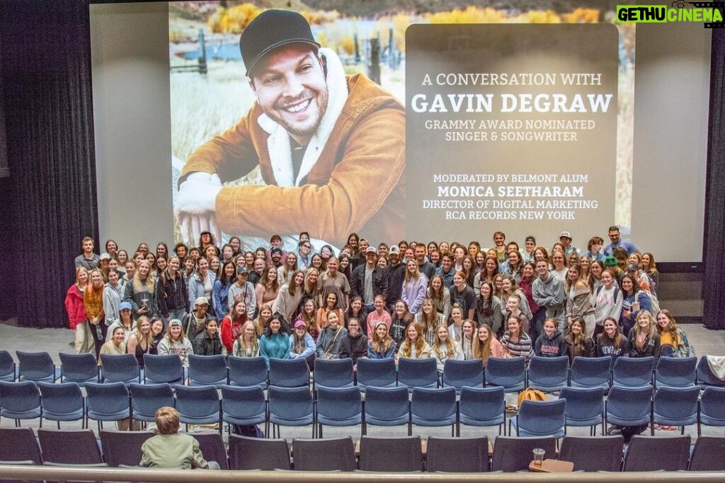 Gavin DeGraw Instagram - Went and hung with the next generation of players, writers and music biz! I think they listened to me….🤷‍♂ 📸: @belmontu Nashville, Tennessee