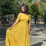 Gayathri Sri Instagram – Wearing yellow – my hue of joy 🤩 

Kurtas @_gina_couture