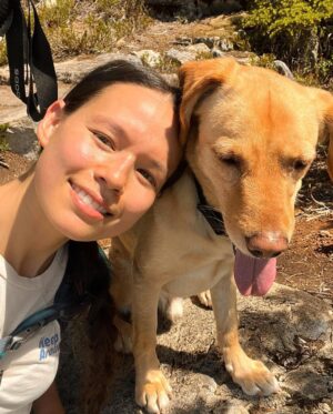 Genevieve Kang Instagram - feeling esp grateful to coexist w this emotional lil weirdo, happy 2 year anniversary to the Rei man. #adoptdontshop