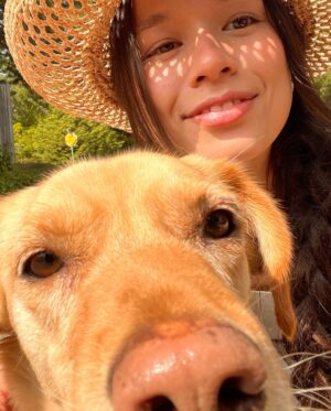 Genevieve Kang Instagram - feeling esp grateful to coexist w this emotional lil weirdo, happy 2 year anniversary to the Rei man. #adoptdontshop