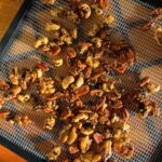 Genevieve Kang Instagram - NUTS 4 SALE. THE FAVE (AND FAMOUS) SWEET N SPICY FURIKAKE NUTS / organic walnuts, pecans, cashews, almonds, pumpkin seeds, maple syrup, chili pepper, and furikake, made while listening to solfeggio frequencies so you know they’re gooood! perfect for the holidays, to gift your friends or yourself (always recommend sharing though). limited stock of these flavour babies available for purchase, $17 or 2 for $30. swipe for ways to enjoy, DM to snag yours — shipping available and free local door delivery! x