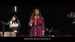 Golshifteh Farahani Instagram - A gift from @coldplay to the people of Iran. Heroes of our world today fighting on the streets, shouting “Woman Life Freedom”. Risking and giving their lives. Immense gratitude to @coldplay for being with us with all their heart and soul.
