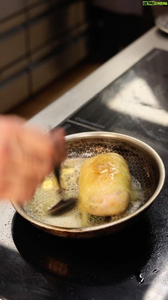 Gordon Ramsay Instagram - Stuffed poussin with grilled hispi cabbage at @savoygrillgordonramsay ! Savoy Grill