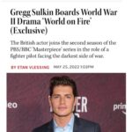 Gregg Sulkin Instagram – I am such a big fan of this show. Being Jewish, this means a lot to my family and I. So honored to join this terrific cast.