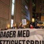 Greta Thunberg Instagram - From thursday morning to last night several young Sámi activists have occupied the lobby of the Norwegian ministry of petroleum and energy, demanding that the ongoing human rights violations against the Fovsen-Sámi reindeer herders come to an end. Last night at 01:36, while the protesters were peacefully sleeping, the police came without any warning and carried them out. Today we are hundreds gathered around and occupying the ministry, to shut down the whole building. It is not justifiable for a ministry to disrespect indigenous rights and continue to cause more harm. Fotograf: Rasmus Berg Foto nr 6: Amanda Orlich