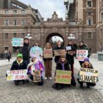 Greta Thunberg Instagram - School strike week 189. We recently received an irresistible offer from fossil fuel lobbyists, so we have now changed our narrative. It is snowing today in Stockholm, therefore climate change must be a hoax guys! We want #ProfitNotPeople ! #FridaysAgainstFuture Parliament House, Stockholm