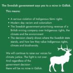 Greta Thunberg Instagram - The Swedish government today approved a mine in Gállok, in Sápmi on indigenous land. By doing so Sweden confirmed its shortsighted, racist, colonial and nature-hostile approach. Sweden pretends to be a leader for environment and human rights, but at home they violate indigenous rights and continue waging a war on nature. The world will remember this. #StandWithSápmi #NoMineInGállok