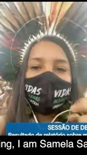 Greta Thunberg Instagram - “Brazil sure did not start this crisis, but your leaders are adding a lot of fuel to the fire. Just because the leaders of the global north have failed - and yes, failing they are - that is no excuse for Brazil not to take a different path.”

Yesterday @sam_sateremawe and I spoke in the Brazilian senate.