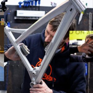 Guy Martin Instagram - How Trick is this!
Guy has been riding @orangebikes for as long as he can remember, when we nudged him for an exact date we got “I've had a few hot dinners since then”. He put in a call to Orange a few weeks back as he wanted to buy a new frame, his old bike was knackered and after 35,000 miles in 7 years it needed retiring. His orange hasn’t been on all his biking adventures but it is the bike that he rides the most on his daily commute to work.  The lads and lassies at Orange Bikes and @hopetech built him this trick aluminium brushed frame with Hope accessories. They arrived to his work last week and he was proper blown away by the bike as you can see in the video. Massive thanks to everyone at Orange Bikes and Hope Technology Ltd for their continued support of Guys biking. #orangebikes #hopetech #guymartin