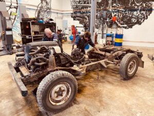 Guy Martin Instagram - In Guy's Garage tonight, Guy turns a Land Rover Defender into a super-fast off-road racer capable of 100mph. He goes to Wales to race against the best, but torrential rain makes survival the main goal… all very dramatic but he survives obviously! @channel4 at 9pm #guymartinofficial #northonetv #guysgarage