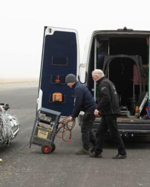 Guy Martin Instagram - After more than a decade in design and build @the_52_express land speed record motorcycle successfully completes its first ever powered run. Ridden by Guy Martin, a sub 90mph test at Elvington Airfield, Yorkshire, enabled the team to carry-out a number of systems and safety checks, establish braking distances and also saw the bike lift up from its stabilisers to run on its own two wheels.

Streamlined bodywork will soon be fitted over the 30ft labyrinth of aero-grade metal tubing. The motorcycle  is powered by a fifty-year-old Rolls-Royce helicopter engine slung behind a 1950s-style cockpit . It is the creation of 77-year-old former motorcycle Grand Prix and TT sidecar racer, Alex Mcfadzean. Ridden by Guy Martin, it is hoped the all British bike will hit 400mph, breaking the current 376mph motorcycle land-speed record, in Bolivia in 2023.

The 52 Express - Land Speed Record Motorcycle Guy Martin @horiba.mira @demontweeksmotorsport  @bellhelmets @project100comms  Vulkoprin nv Dsg Apicom  @ompracing Antigravity Batteries Néos  Firetrace Life Racing.

Full details and more photos available on the @the_52_express Facebook page.

Images and words by the 52 express team
