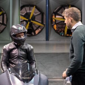 Guy Martin Instagram - PROJECT300 Update:

Recently Guy got the opportunity to bring the Busa to Mira, the UK’s only full-scale aerodynamic wind tunnel. Guy and Rob White have struck up a commonality in that they are both trying to achieve an incredibly fast goal on different types of machines. Rob is currently working on a secret project and enlisted Guys help to test the 2 machines. Obviously Guy jumped at the chance to help out and is blown away by Robs dedication and plans. Guy also got to learn more about his own machine. 

Both men have the tenacity and drive we all admire and they will sacrifice everything and anything to achieve their goals. We wish Rob all the best and look out for the unveiling of his incredible project. As for Guy, he is hoping for some dry runs in the not too distant future. #guymartin  #guymartinofficial #AGV #Dainese #project300. Photos courtesy of @mark_r_photos