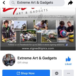Guy Martin Instagram - Today Caroline from Gruff Studios popped by to get pictures signed for Fathers Day. (Social distance rules applied) Caroline is one of only 3 businesses, @gruffsstudio , Extreme Arts and Gadgets @leewatsonprofessionalhasbeen from IOM and Keith Martin Photography from Lincolnshire who offer first hand genuine Guy Martin signed pictures. Guy has worked with Caroline, Lee and Dean/Keith for many years so check out their Facebook or websites and help to support small businesses. #supporttingsmallbusiness.