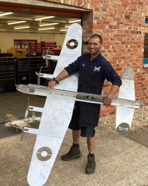 Guy Martin Instagram - Another trick bit of kit from @tornado_motorsport. We had a smaller version on the wall for a few months but you might as well go BIG or go home. Thanks Dave! #tornadomotorsport #lancaster #guygibson #guymartin #guymartinofficial