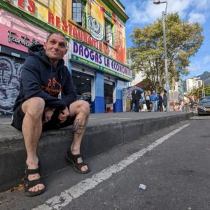 Guy Martin Instagram - Guy loves exploring a country at street-level to find out what makes it tick. This time he visited Colombia, to find out about one of the most beautiful and bio-diverse countries in the world.

He soon discovers that risk is something Colombians have learnt to live with every day when he undergoes the same brutal kidnap training that politicians are put through – gagged and bound and thrown into the back of a car, he is then tortured and water-boarded for real.

This shocking experience is followed by a visit to a uniquely Colombian business: a factory making designer bullet-proof clothing. Guy tests if the products work in the only way possible – he puts on a bullet-proof hoodie and is then shot at point blank range, by live ammunition.

The root cause of Colombia’s issues is the cocaine trade, and to find out more Guy loads a motorcycle into the back of a classic Douglas DC3 cargo plane before flying into the Colombian Amazon, landing at an airfield cut into the jungle by notorious drugs kingpin Pablo Escobar. Guy rides to a hidden drugs lab to find out how cocaine is made, then takes to the streets with a secret camera to see how easy it is to buy drugs in Medellin, once known as the most dangerous city in the world.

A meeting with the nephew of Pablo Escobar to watch some revealing home movies uncovers the inside story of the drug lord’s vast wealth, before a whirlwind first week of adventure concludes with Guy joining the elite jungle commandos on a drugs lab raid.

Tune in on Sunday 23rd July at 9pm @channel4 for the first of two episodes.
#guymartin #NorthOne #channel4 #dainese
