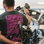 Guy Martin Instagram - Bill and the gang at @redtorpedo_ have been with Guy from the very beginning, and the gear they produce is proper quality. Guy still wears shirts they gave him back at the very start, which shows you that they stand the test of time. When they asked what design we wanted this year well it was simple Tarantino meets Nige! Looks trick as! Red Torpedo are the only producers of Guy Martin Official merch. #ad #redtorpedo #guymartinofficial