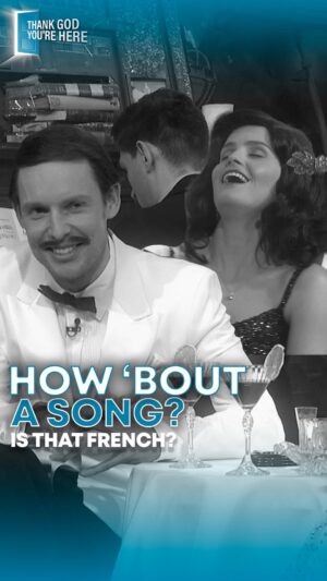 Guy Montgomery Instagram - How ‘bout a song? How ‘bout two completely different songs at once, in two languages?? @guy_mont & @amylouiseruffle have you covered. #TGYH  Watch the full episode, mostly in colour, @10playau and @paramountplusau #TGYHau