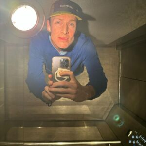Guy Montgomery Instagram - Not pictured: the young English couple getting into the lift while I frantically pulled my arms down to make it look like I wasn’t taking this photo of myself that as it turns out, is neither flattering or interesting